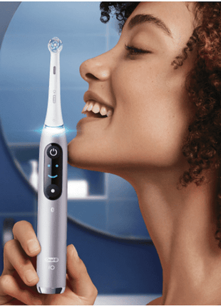 Cepillo eléctrico - Oral-B iO 9s, Recargable, Tecnología Magnética, Sensor de presión, 7 Modos,  Rosa