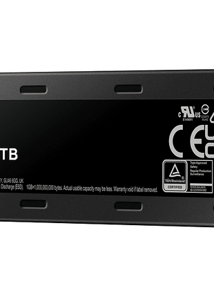 Disco duro SSD 1 TB - Samsung 980 PRO MZ-V8P1T0CW, Interno, Para PS5 y PC, PCIe ® 4.0 NVMe™, 7000 MB/s, Negro