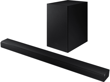 Barra de sonido - Samsung HW-A450, Con Subwoofer, 300 W, 2.1 Canales, Bluetooth, Negro