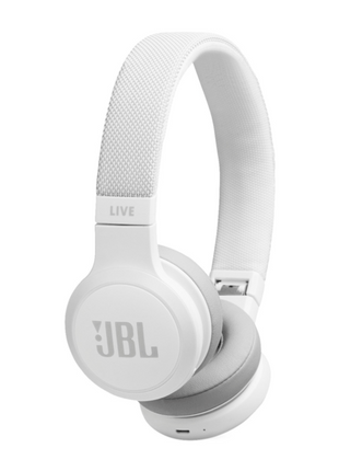 Auriculares inalámbricos - JBL LIVE 400 BT, Bluetooth, Autonomía 24 h, Blanco