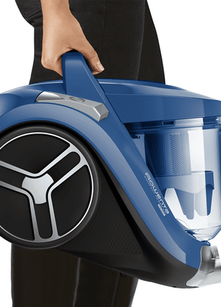 Bagless vacuum cleaner - Rowenta Compact Power XXL, 550 W, 2.5 l tank, HEPA filter, Radius 8.8 m, Blue