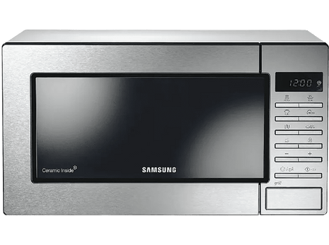 Microondas - Samsung GE 87M-X, 800 W, 23 L, Grill, 7 programas, Inox