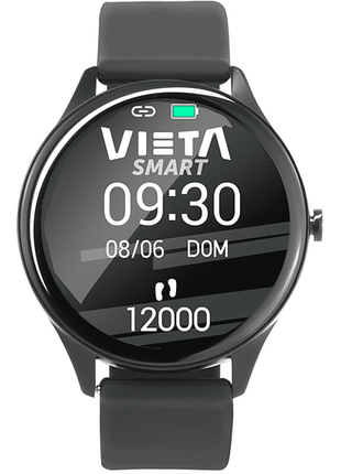 Smartwatch - Vieta Pro Step, 1.3", Autonomía 5 días, IP68, Monitor del sueño, GPS, Negro