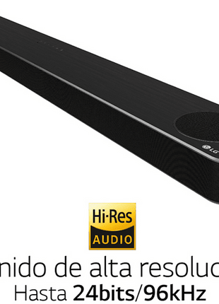 Barra de sonido - LG SP8YA, Hi-Res Audio, Dolby Atmos y DTS:X, Negro