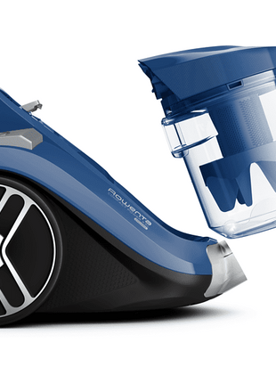 Aspirador sin bolsa - Rowenta Compact Power XXL, 550 W, Depósito 2.5 l, Filtro HEPA, Radio 8.8 m, Azul