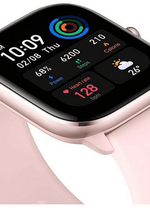 Smartwatch - Amazfit GTS 4 Mini, 1.65" FHD AMOLED, 135 - 190 mm, 5 ATM, Bluetooth 5.2, 15 días, Flamingo Pink