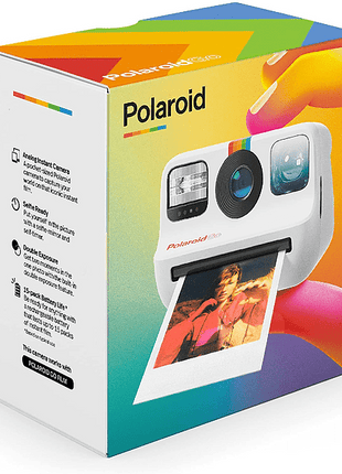 Cámara instantánea - Polaroid Go,  Temporizador, Doble exposición, Blanco
