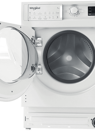 Lavadora secadora - Whirlpool BI WDWG 751482 EU N, 7 kg/5kg, 1400 rpm, 6th Sense, 14 programas, Blanco