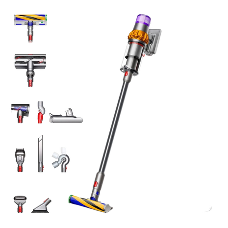 Broom vacuum cleaner - Dyson 369535 V15 Detect Absolute, 660 W, Autonomy 60 min, 0.76 l, Laser technology, Nickel