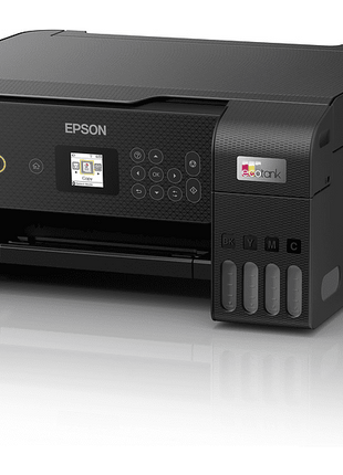 Impresora multifunción - Epson EcoTank ET-2821, 33 ppm B/N, 15 ppm Color, 5760 x 1440 ppp, Sin Cartucho, Negro