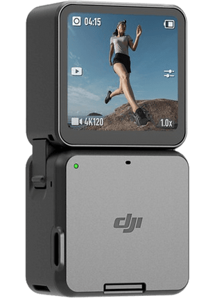 Cámara deportiva - DJI Action 2, 4K 120 fps, WiFi, Bluetooth, 12 MP, Sumergible con estuche, Negro