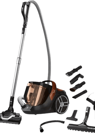 Bagless vacuum cleaner - Rowenta Silence Force Cyclonic, 550 W, 2.5 l, Radius 8.8 m, Orange and black