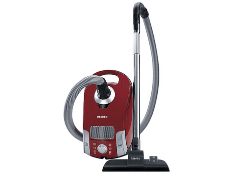 Bagged vacuum cleaner - Miele Compact C1 PowerLine SCAF3, 890 W, 3.5 L, Rotary handle, Mango red