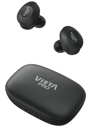 Auriculares True Wireless - Vieta VHP-TW49BK, Negro + Estuche de carga + Pulsera de actividad Join Band 007