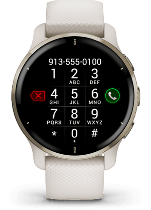 Reloj deportivo - Garmin Venu 2 Plus, Correa 125-190 mm, Pantalla 1.3 ", Bluetooth, Garmin Connect ™, Oro