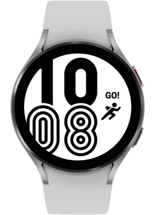 Smartwatch - Samsung Watch 4 LTE, 44 mm, 1.4", 4G LTE, Exynos W920, 16 GB, 350 mAh, IP68, Silver