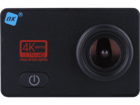 Cámara deportiva - NK Gamma Ultra HD, 4K 60 fps, 16 MP, Wi-Fi, HDMI, Impermeable, Negro