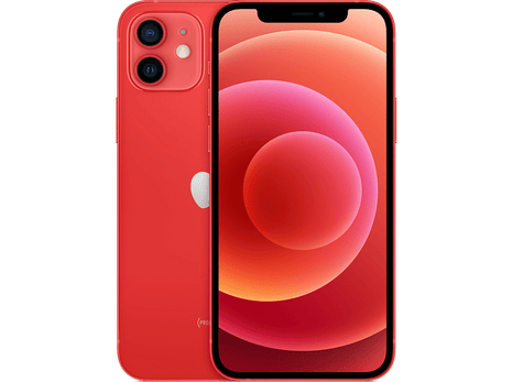 Apple iPhone 12, Rojo, 128 GB, 5G, 6.1" OLED Super Retina XDR, Chip A14 Bionic, iOS, (PRODUCT)RED™