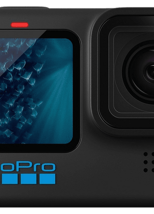 Cámara deportiva - GoPro Hero 11 Black, 5.3K, 24.7 MP, SuperFoto, HDR, HyperSmooth 5.0, Slo-Mo x8, Sumergible 10m, Negro