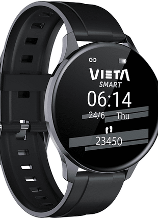 Smartwatch - Vieta Wear BBT06, Bluetooth 4.0, Resistente al agua, IP68, Autonomía 5 días, Negro