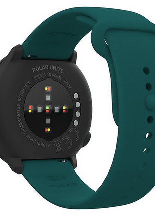 Reloj deportivo - Polar Unite, Verde, 130 - 210 mm, 1.22", Bluetooth LE, GPS, Sensores de frecuencia cardíaca