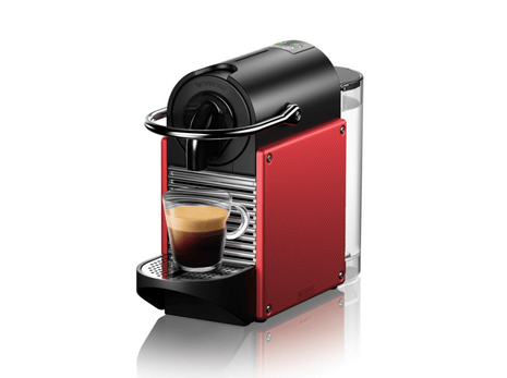 Cafetera de cápsulas -  DeLonghi Nespresso® Pixie EN124.R, 19 bars, 0.7 l, 1260 W, Rojo