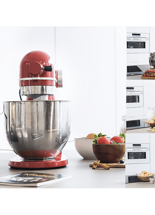 Kneading robot - Cecotec Twist&amp;Fusion 4500 Luxury Red, 800 W, 5.2 L, 8 Speeds, LED Display, Timer, Includes Recipe Book, Red