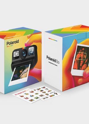 Cámara instantánea - Polaroid Go Black, Auto Focus, Flash incorporado, Instantáneo analógico, Selfie-Mirror y Self-Timer, Negro