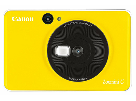 Cámara instantánea - Canon Zoemini C, 5MP, 314x500 ppp, Espejo selfie, 10 hojas, MicroSD, Amarillo