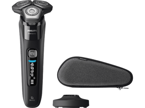 Afeitadora eléctrica - Philips Serie 8000 S8696/35, Uso en seco y mojado, 50 min, Negro