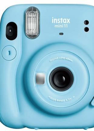 Cámara instantánea - Fujifilm Instax Mini 11, 62 x 46 mm, Flash, Azul
