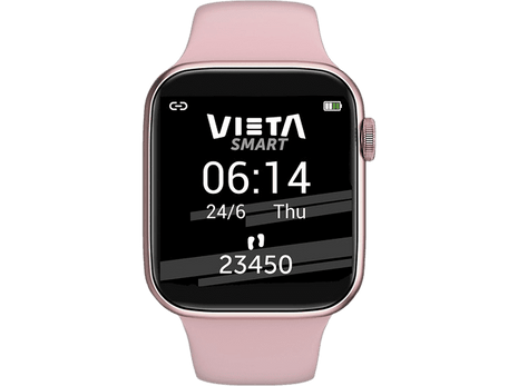 Smartwatch - Vieta Beat 3, Bluetooth, Resistente al agua, IP67, Autonomía 3 días, Rosa