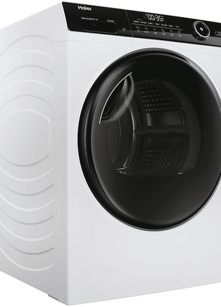 Secadora - Haier I-Pro Series 5 HD90-A2959S, Bomba de calor, 9kg, WIFI, Vapor, Tambor XL con LED, Blanco