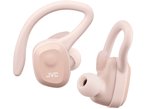 Auriculares true wireless - JVC HA-ET45T-P-U, True wireless, Bluetooth, 14h autonomía, IPX5, Rosa