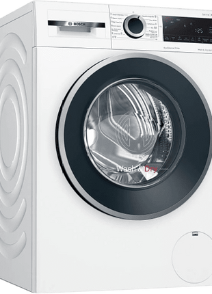 Lavadora secadora - Bosch WNG25400ES, 10 kg/6 kg, 1400 rpm, Motor EcoSilence, AntiManchas, Blanco