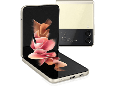 Móvil - Samsung Galaxy Z Flip3 5G New, Crema, 128GB, 8GB RAM, 6.7" FHD, Snapdragon 888, 3300 mAh, Android 11