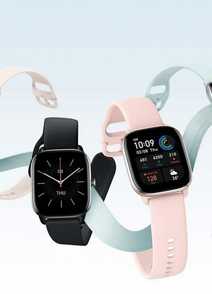 Smartwatch - Amazfit GTS 4 Mini, 1.65" FHD AMOLED, 135 - 190 mm, 5 ATM, Bluetooth 5.2, 15 días, Flamingo Pink