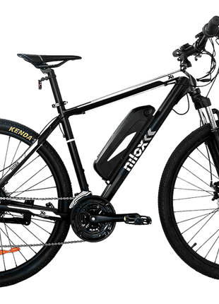 Bicicleta eléctrica - Nilox X6, 25km/h, 250W, Autonomía 80km, 21 Vel. Shimano, Negro