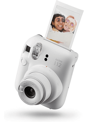 Cámara instantánea - Fujifilm Instax Mini 12, 62× 46 mm, Flash, Blanco arcilla