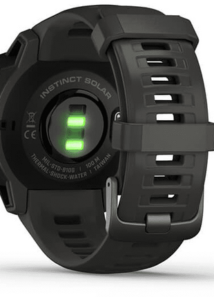 Activity tracker - Garmin Instinct Solar, Graphite Black, 45 mm, 0.9", Solar charging, Bluetooth, ANT+, 16GB, 10 ATM