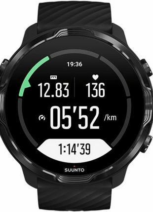 Reloj deportivo - Suunto 7 Black, 48h, Más de 70 modos deporte, Mapas offline, Sumergible, Google
