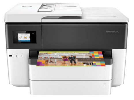 Impresora multifunción - HP OfficeJet Pro 7740, Inyección tinta térmica, A3, 22 ppm, Wifi, Blanco