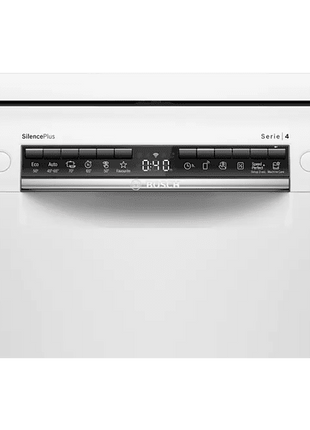 Lavavajillas - Bosch SMS4EMW00E, Independiente, 13 servicios , 6 programas, Home Connect, 60 cm, Blanco