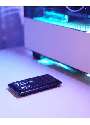 Disco duro SSD externo 1 TB - WD_BLACK P50 Game Drive SSD, Portátil, Para PC o Consolas, USB 3.2 Gen 2x2, Negro