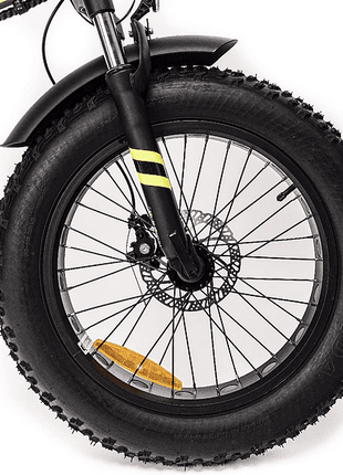 Bicicleta eléctrica - Argento Mini Max+, 20 " x 4.0", 250 W, 7 velocidades, 25 km/h, 70 km, Display LCD, Negro