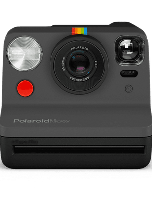 Cámara instantánea - Polaroid Now i-Type, Enfoque automático de 2 lentes, Disparador automático, Negro