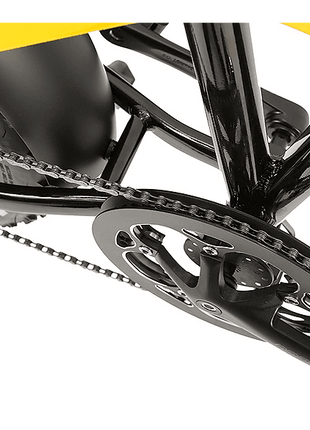 Bicicleta eléctrica - Ducati Scrambler Scr-E, 20" x 4.0", 250 W, 7 velocidades, 25 km/h, 70 km, Display LCD, Amarillo