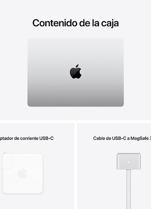 Apple MacBook Pro (2021), 14.2 " Retina, Chip M1 Pro, 16 GB, 512 GB, MacOS, Plata