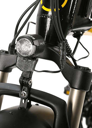 Bicicleta eléctrica - Ducati Scrambler Scr-E, 20" x 4.0", 250 W, 7 velocidades, 25 km/h, 70 km, Display LCD, Amarillo