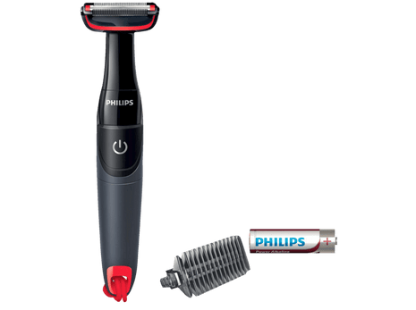 Afeitadora - Philips BG105/10, Corporal, Peine guía de 3 mm, Resistente al agua, Fácil de limpiar, Negro